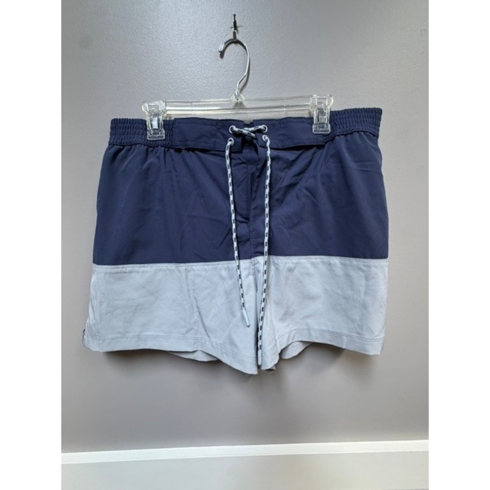 Ocean + Coast Boys Navy Gray Colorblock Swim Trunks Lined New XL 18-20